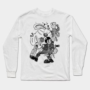 Rabid Rabbit Rampage Long Sleeve T-Shirt